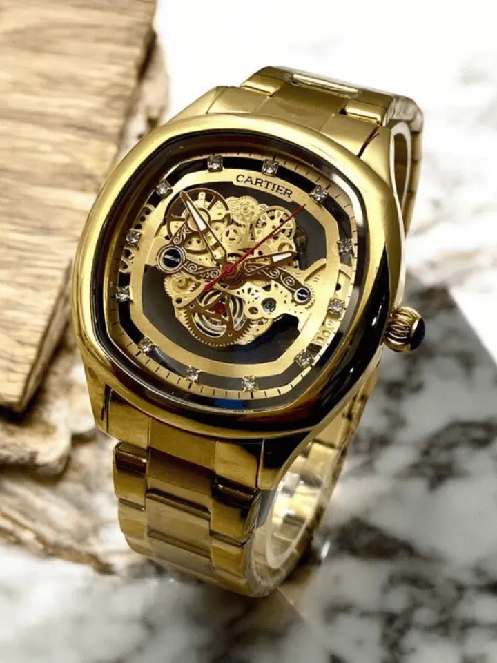 Cartier Skeleton Dail Men's watch-r