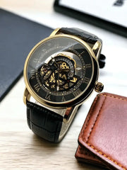 Cartier skelton style mens watch-x