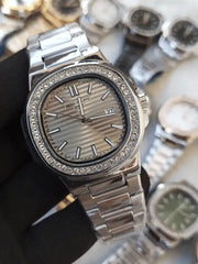Patek Phillips Stone Bazzel Nautilus model men's watch-6