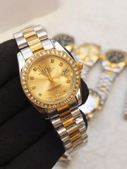 Rolex stone bazzel ladies watch-2