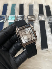 Universe Point Arabic Dail B/S/W Strap watch-h