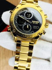 "SKMEI Dual Time Chain Watch - Stay Stylish and On Time!" Men's Watch