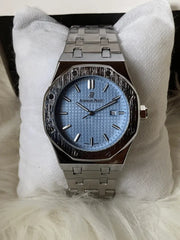 Audemars Piguet Silver | SkyBlue |Quartz