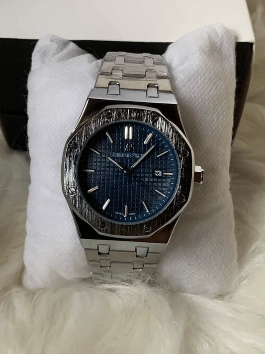 Audimrs pigu3t Silver |Blue |Quartz-3