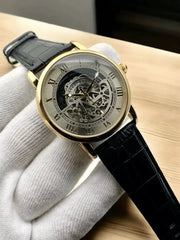 Cartier skelton style mens watch-f