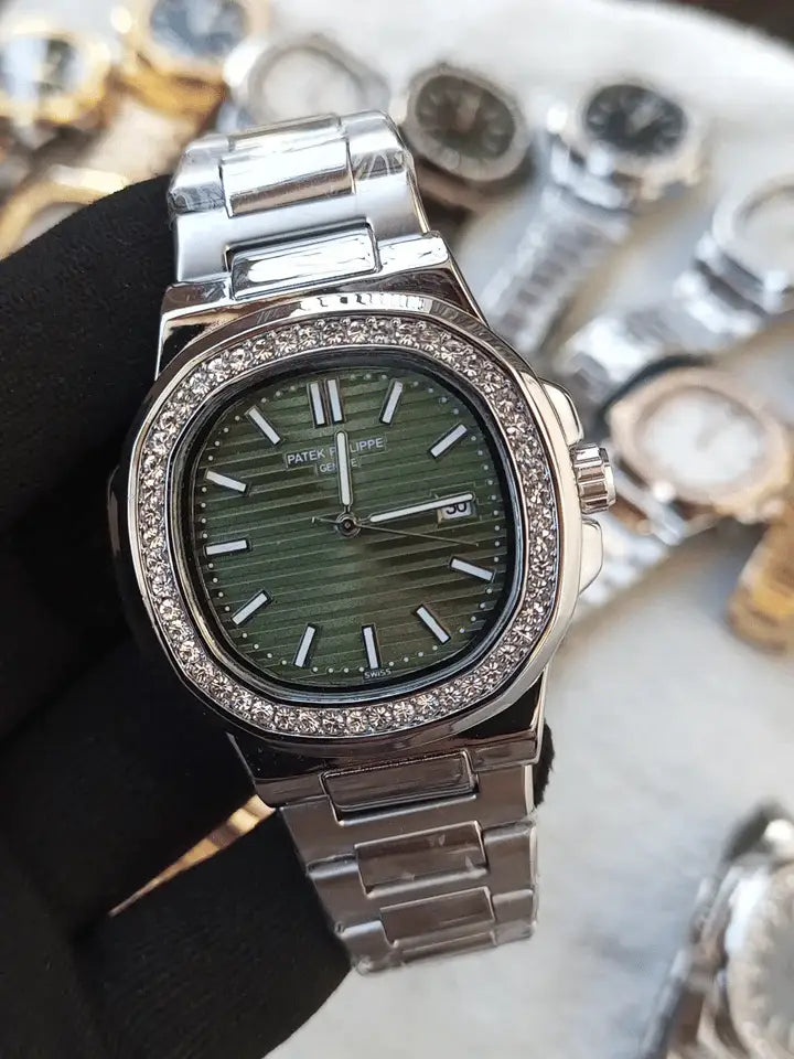 Patek Phillips Stone Bazzel Nautilus model men's watch-1