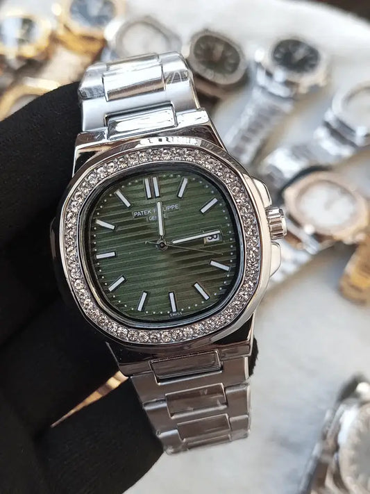 Patek Phillips Stone Bazzel Nautilus model men's watch-1