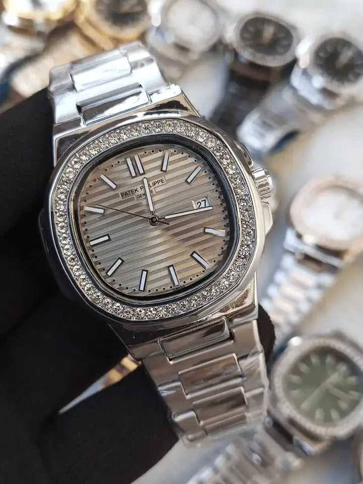 Patek Phillips Stone Bazzel Nautilus model men's watch-6