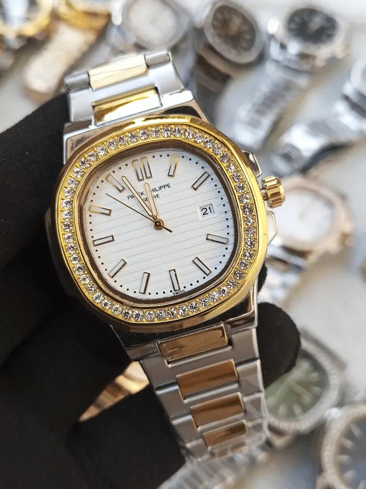 Patek Phillips Stone Bazzel Nautilus model men's watch-9