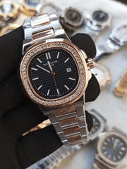 Patek Phillips Stone bazzel Nautilus model men's watch-g