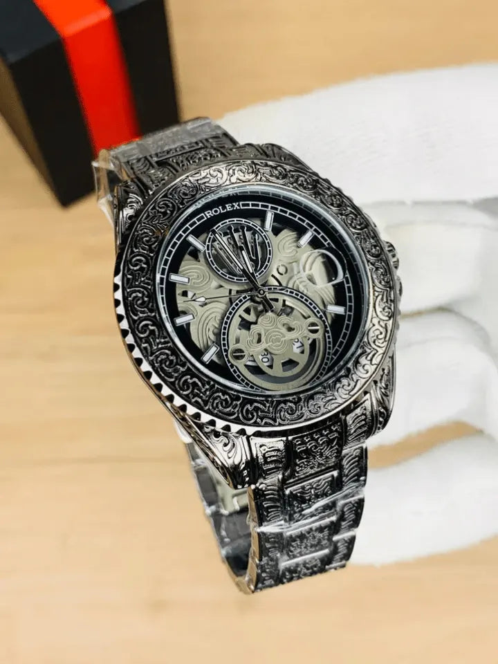 Rol*x Engraved Men's watch-3