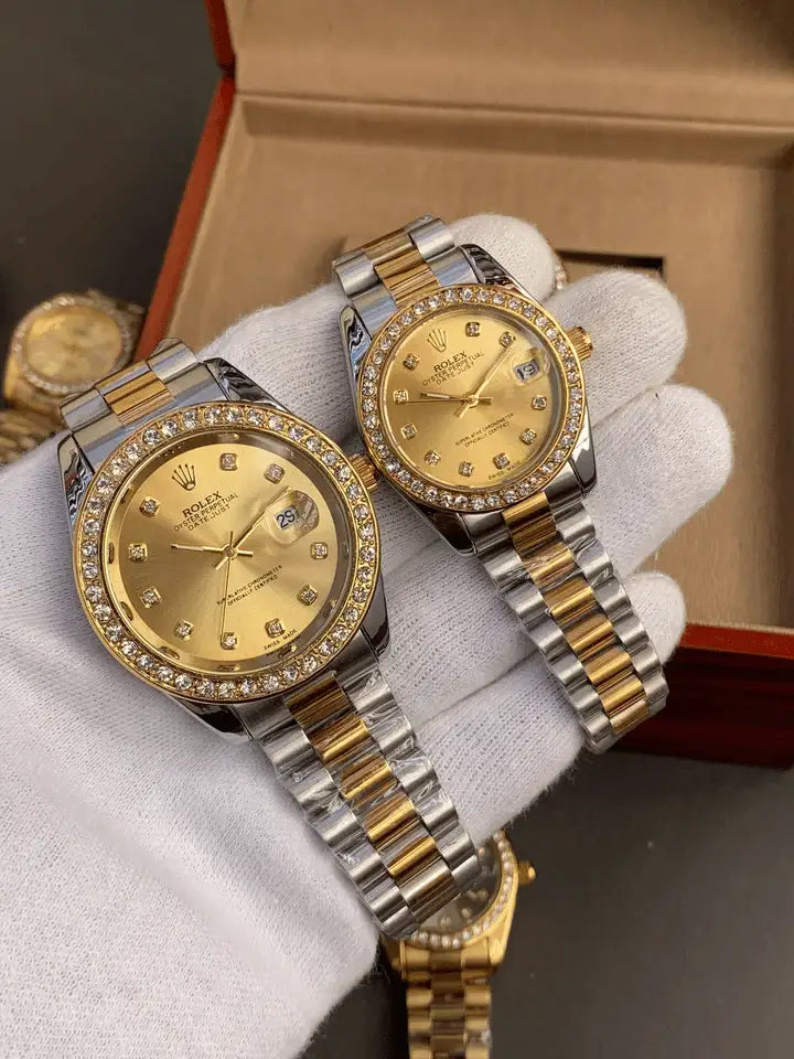Rolex Stone Bazzel (T.T) Couple Watch-4