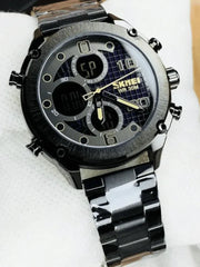 "SKMEI Dual Time Chain Watch - Stay Stylish and On Time!" Men's Watch-4