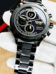 "SKMEI Dual Time Chain Watch - Stay Stylish and On Time!" Men's Watch-6
