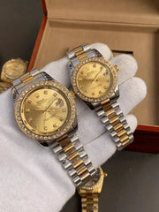 Rolex Stone Bazzel (T.T) Couple Watch