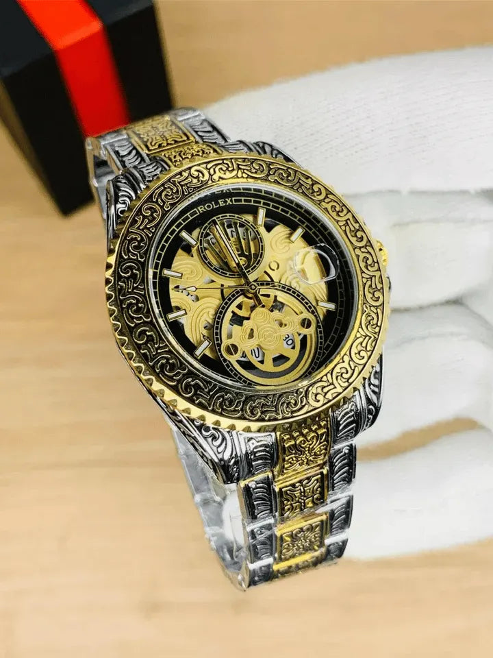 Rol*x Engraved Men's watch