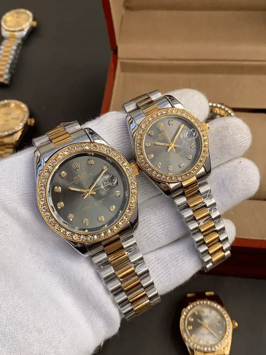 Rolex Stone Bazzel (T.T) Couple Watch