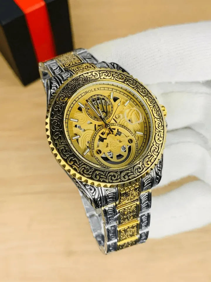 Rol*x Engraved Men's watch